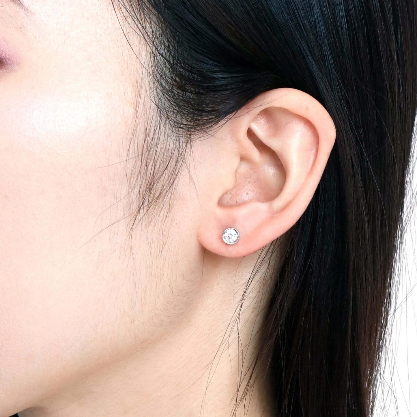 ピアス 2WAY キュービックジルコニア サージカルステンレス製 FJE-823