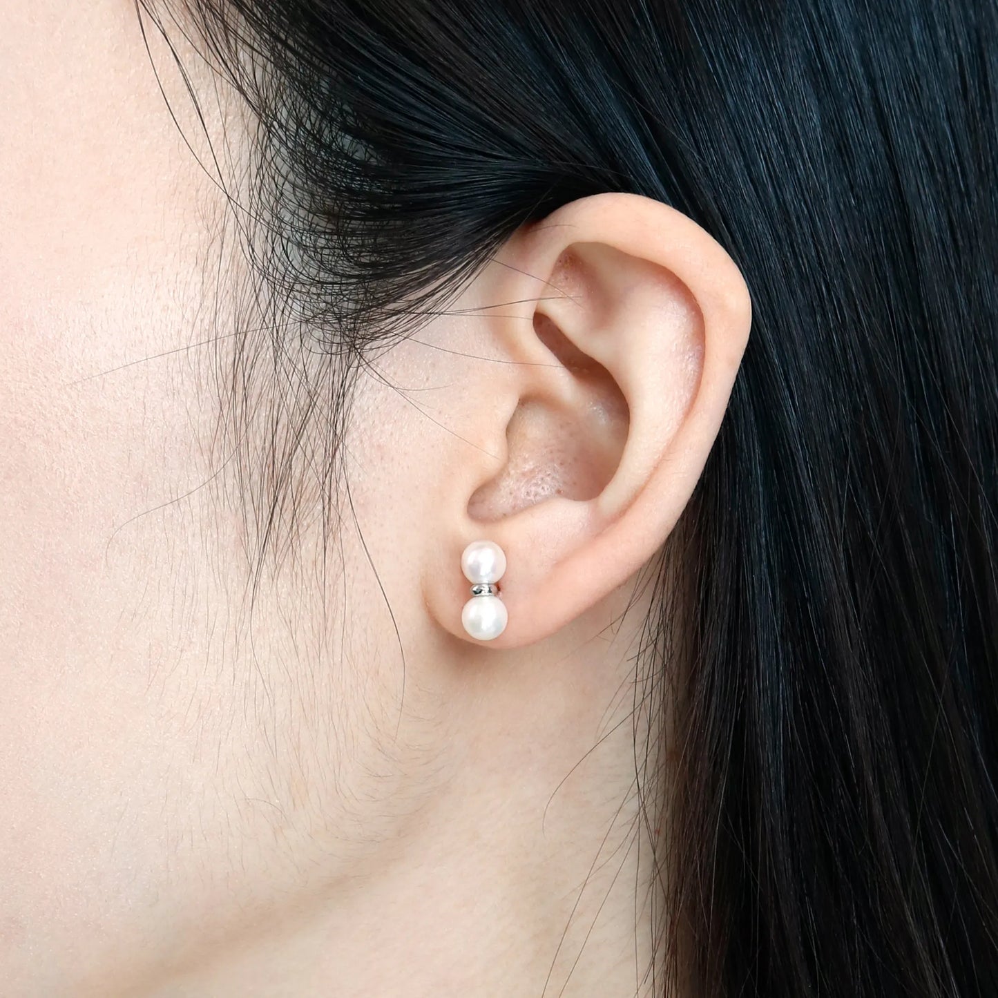 ピアス パール サージカルステンレス製 FJE-826 着用2