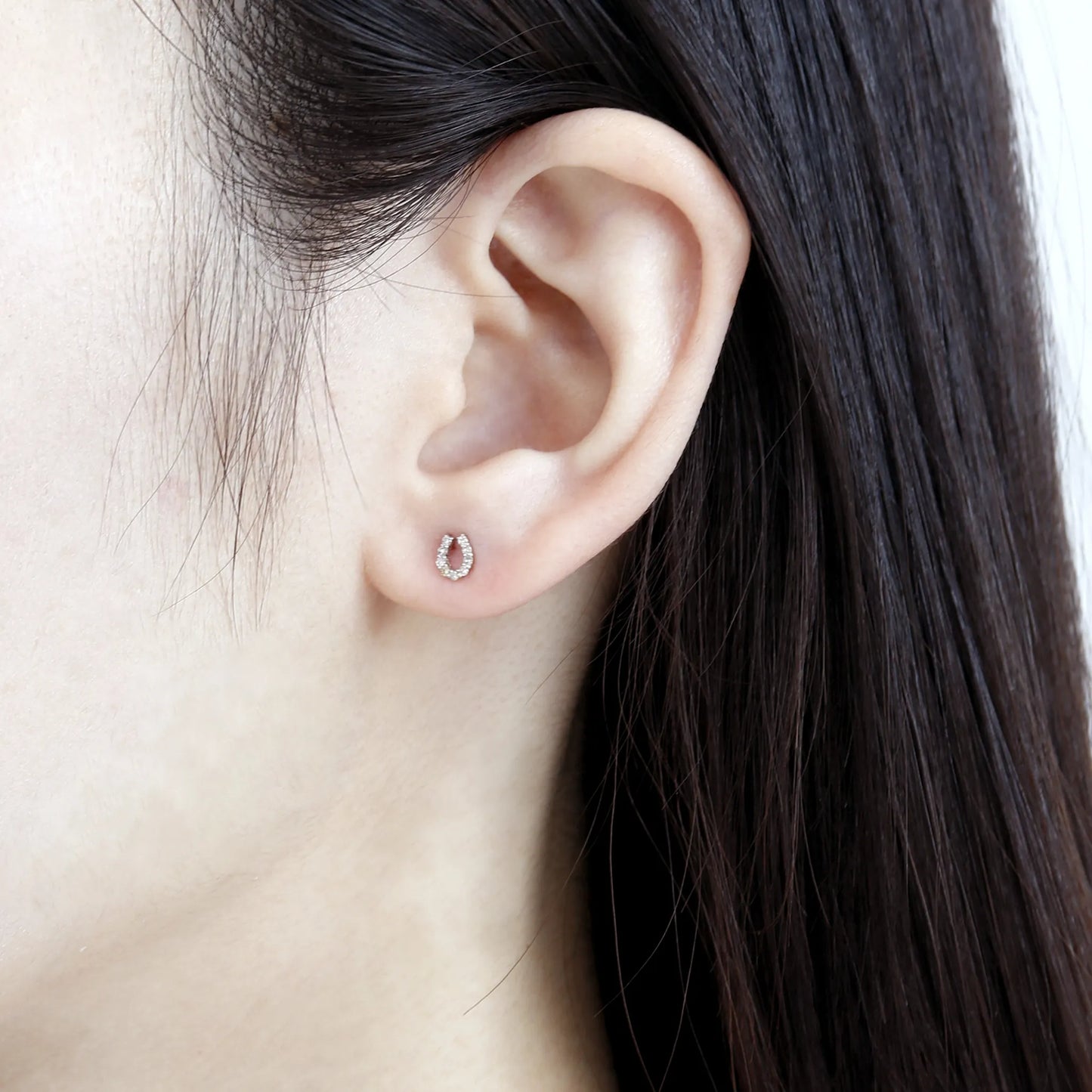 【2点SET】ネックレス&ピアス bell series 馬蹄 K18YG製