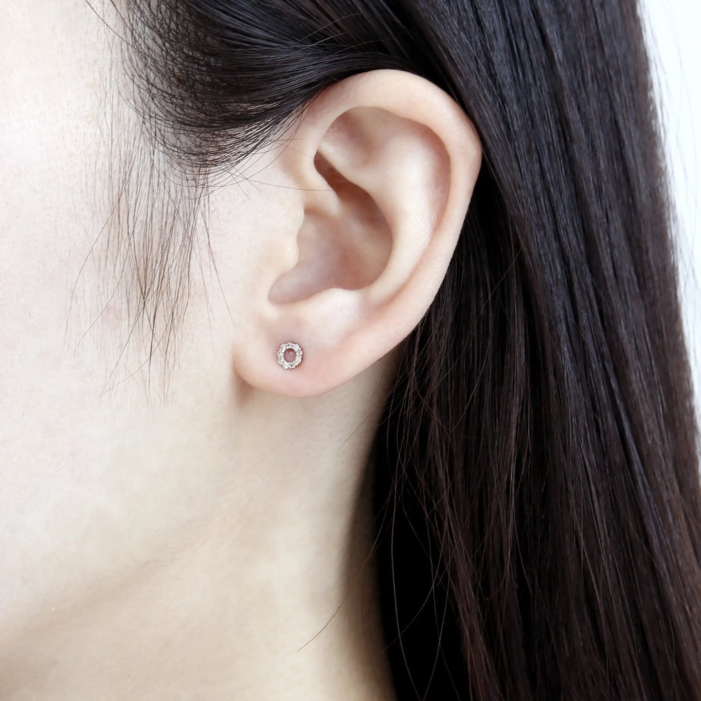 【2点SET】ネックレス&ピアス bell series サークル K18YG製