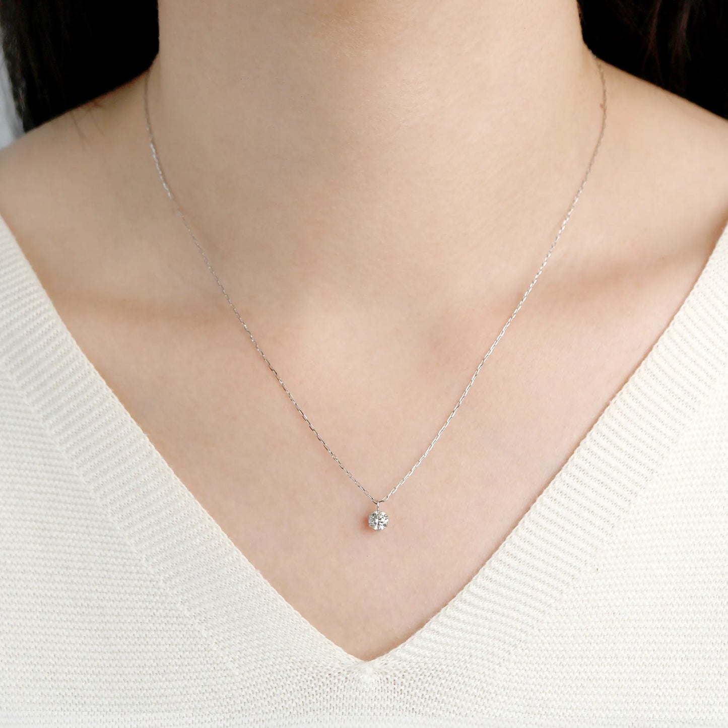 ネックレス ダイヤモンド0.3ct キャットフィンガー Pt900製 SDP-0344-Pt