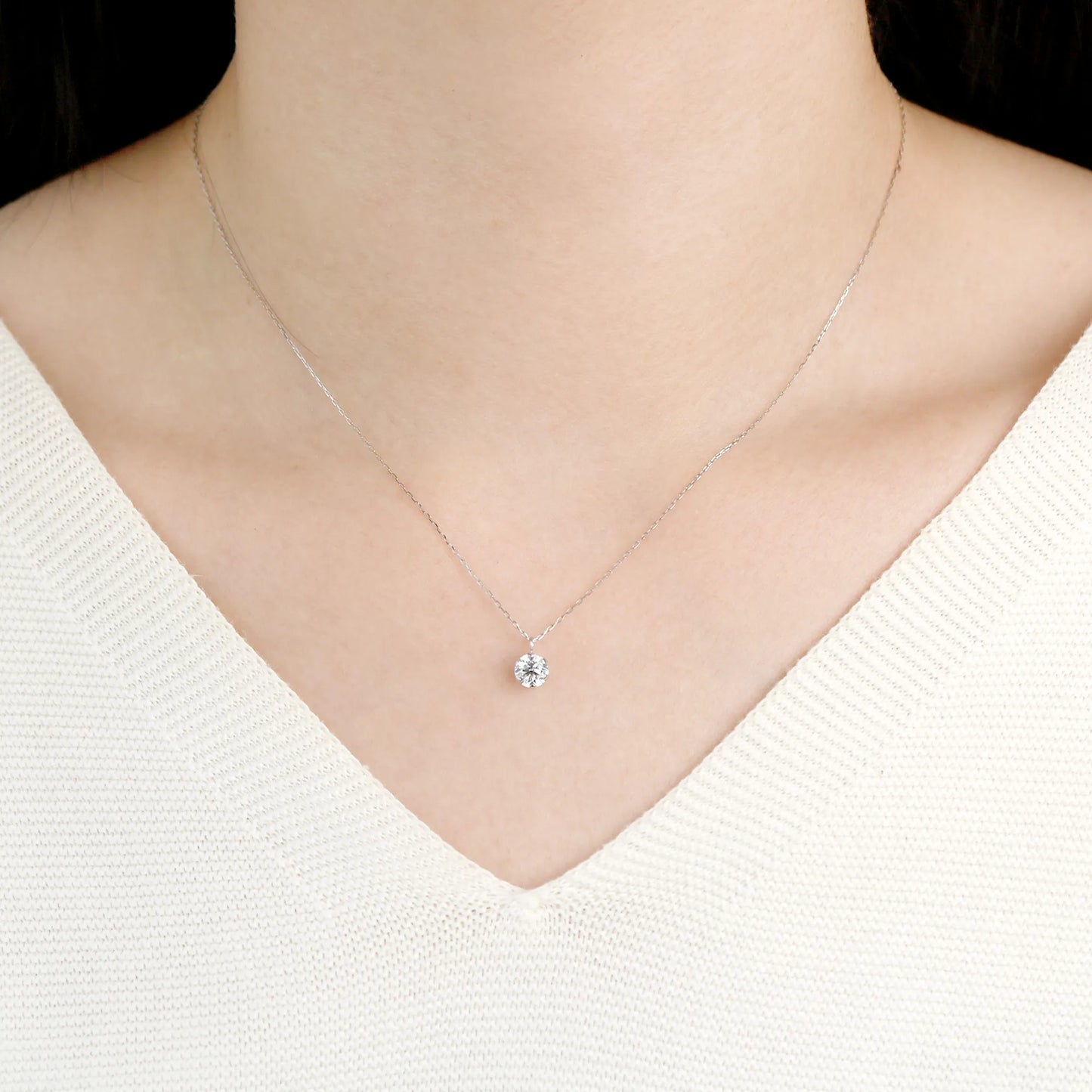 ネックレス ダイヤモンド0.5ct キャットフィンガー Pt900製 SDP-0600-Pt