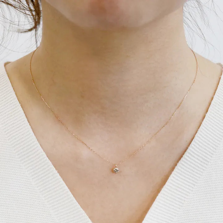 ネックレス ダイヤモンド0.19ct キャットフィンガー K18PG製 SDP-0386-PG