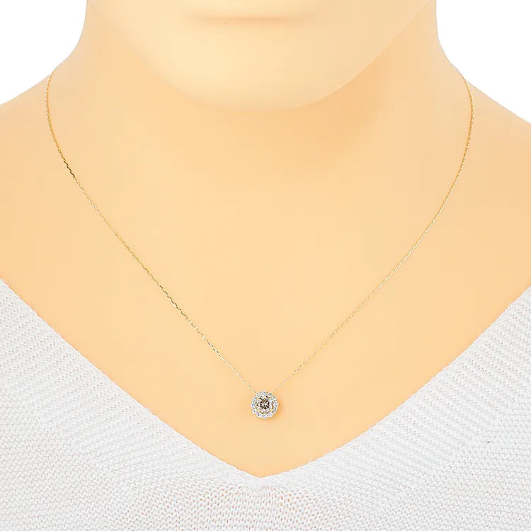 Pendant (AD-0170AQ-W10 /K10 WHITE GOLD) -aquamarine-march