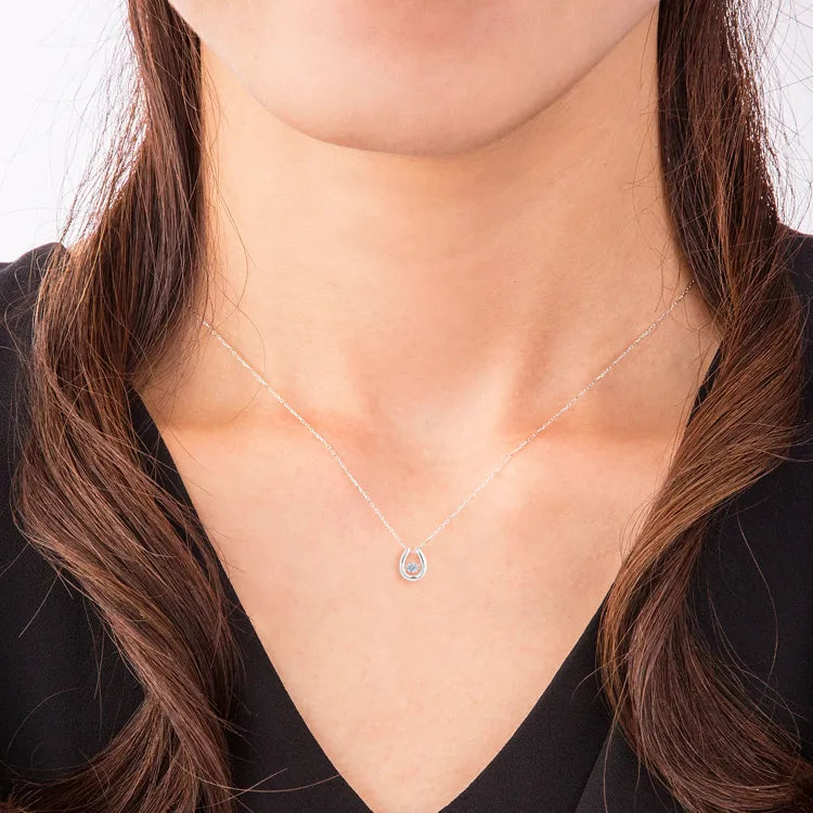 Pendant (HP-0725D-W10/K10 WHITE GOLD) -Diamond-APRIL