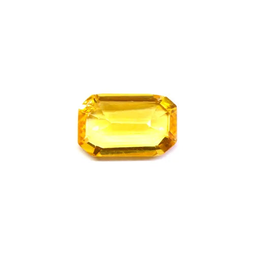 【1点のみ！】ファンシーカラーサファイア（オレンジ系）　ルース販売　エメラルドカット0.53ct　1粒