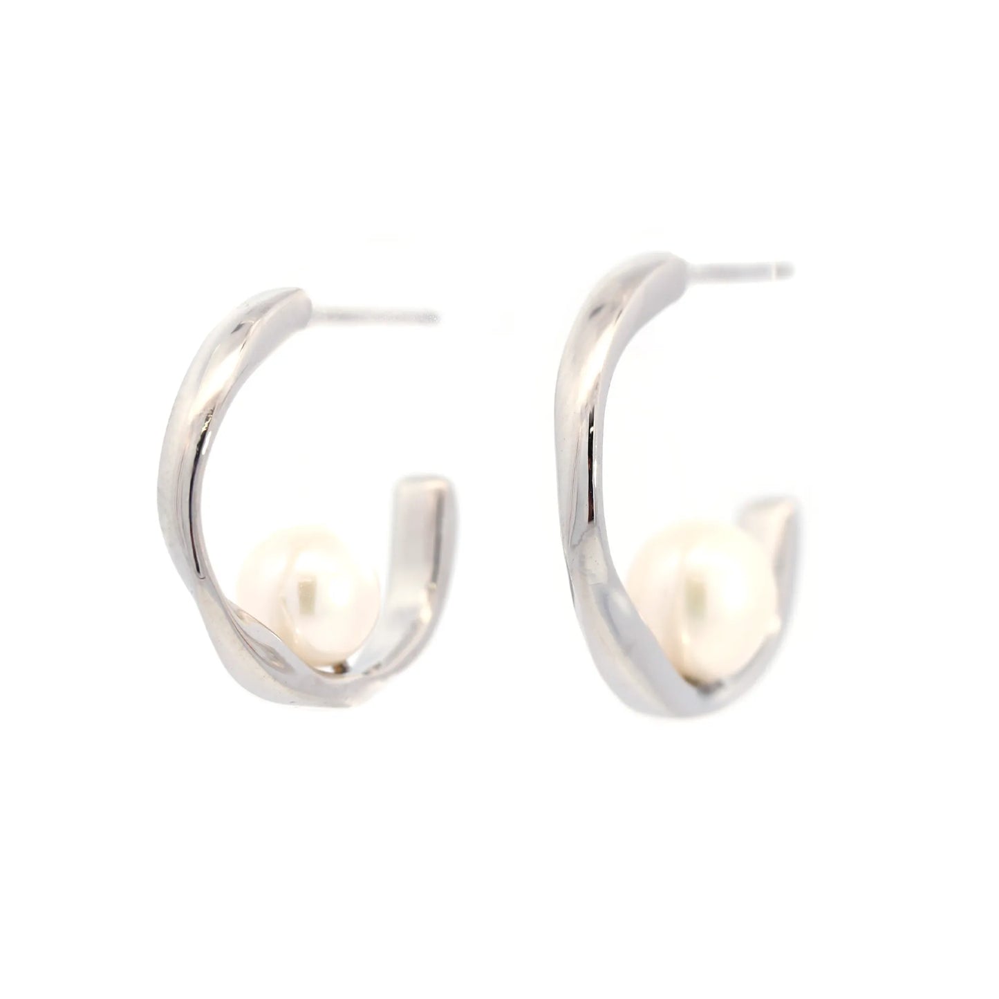 crossfor公式】ハーフフープピアス パール サージカルステンレス製 crossfor公式】ハーフフープピアス パール サージカルステンレス製