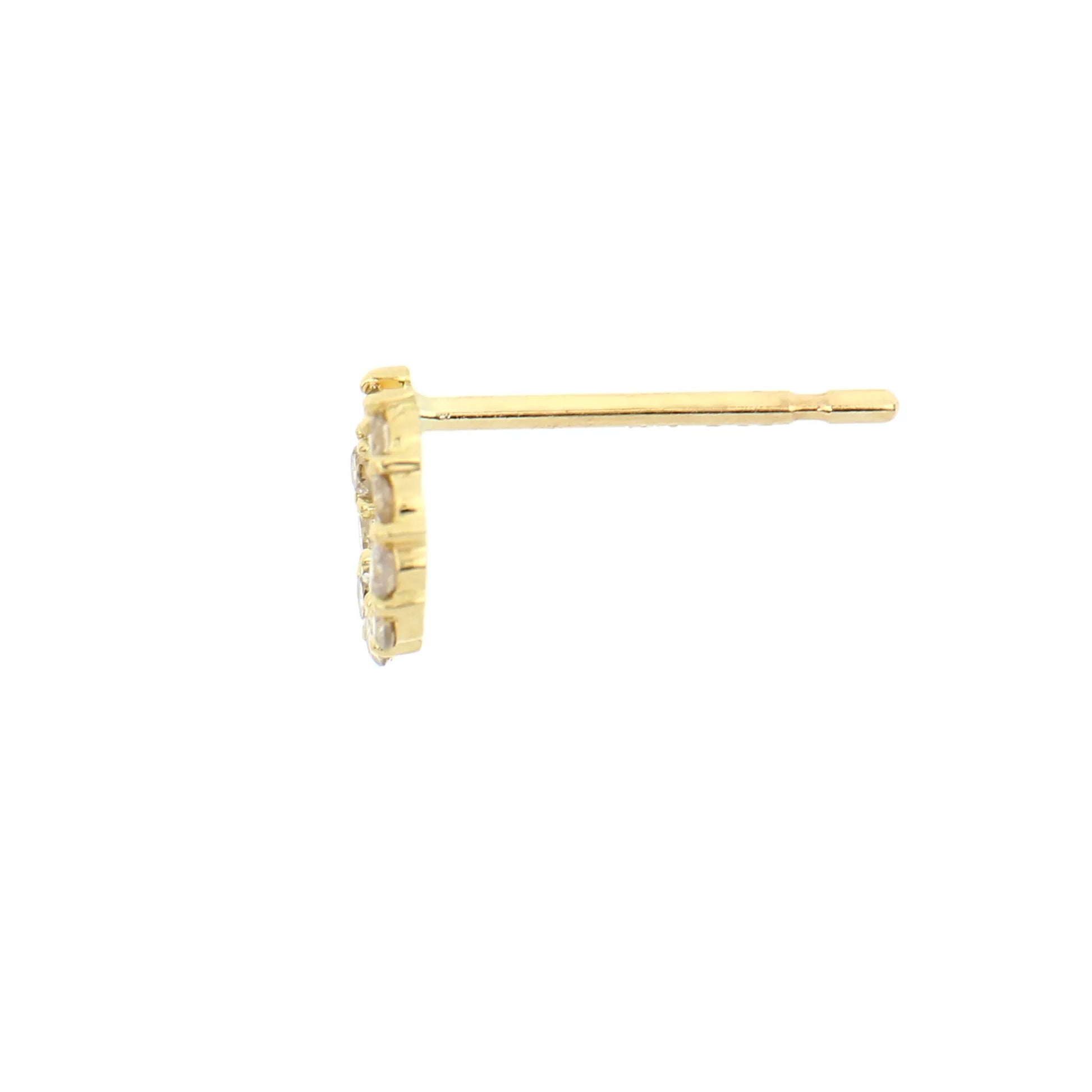 上品 JA362☆高級 ダイヤモンド0.68ct K18WG キャッチ アクセサリー