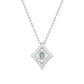 ネックレス　アレキサンドライト0.09ct/ダイヤモンド0.06ct　ひし形　ＦＪＰ－８０１０－ＰｔＩ　背面