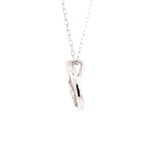 ネックレス ダイヤモンド0.04ct フラワー しずく型 プラチナ900製 ネックレス ダイヤモンド0.04ct フラワー しずく型 プラチナ900製