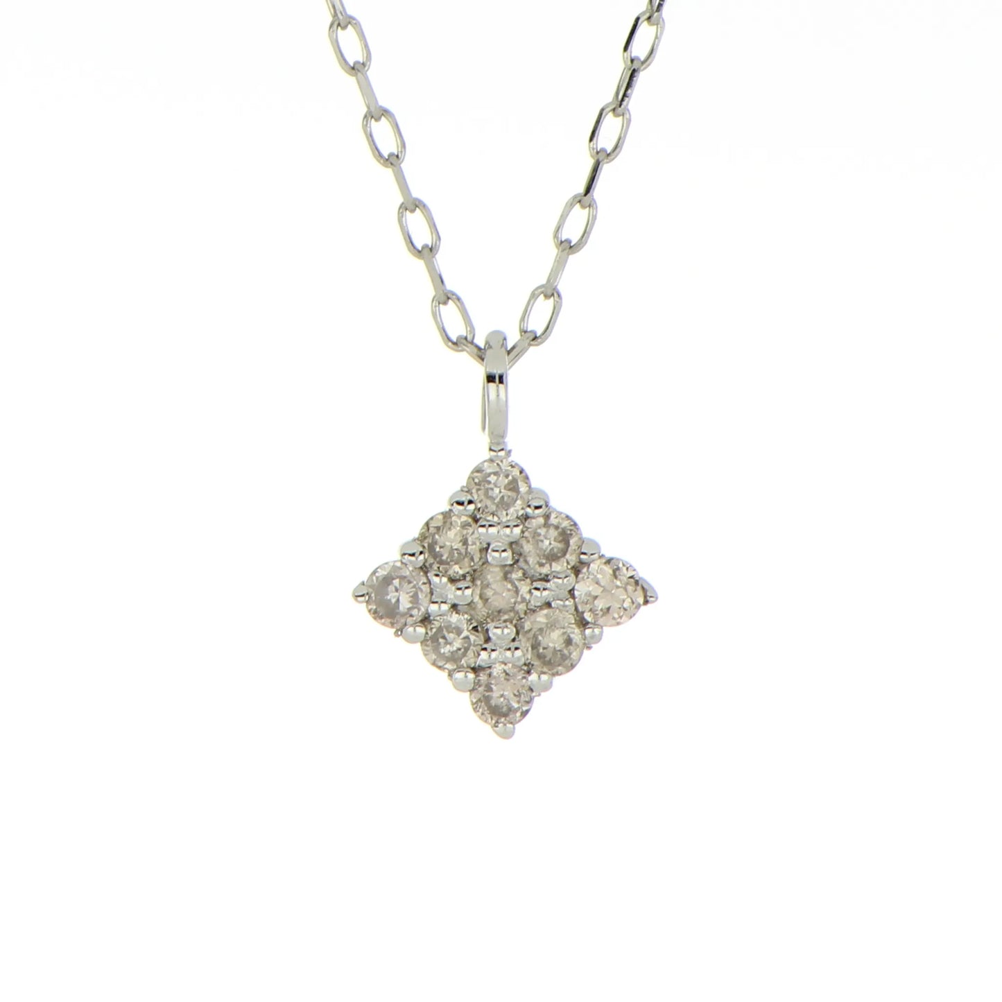 ネックレス　ダイヤモンド0.05ct　ランバス　Pt950製　ＦＪＰ－８８２８－Ｐｔ９５　正面