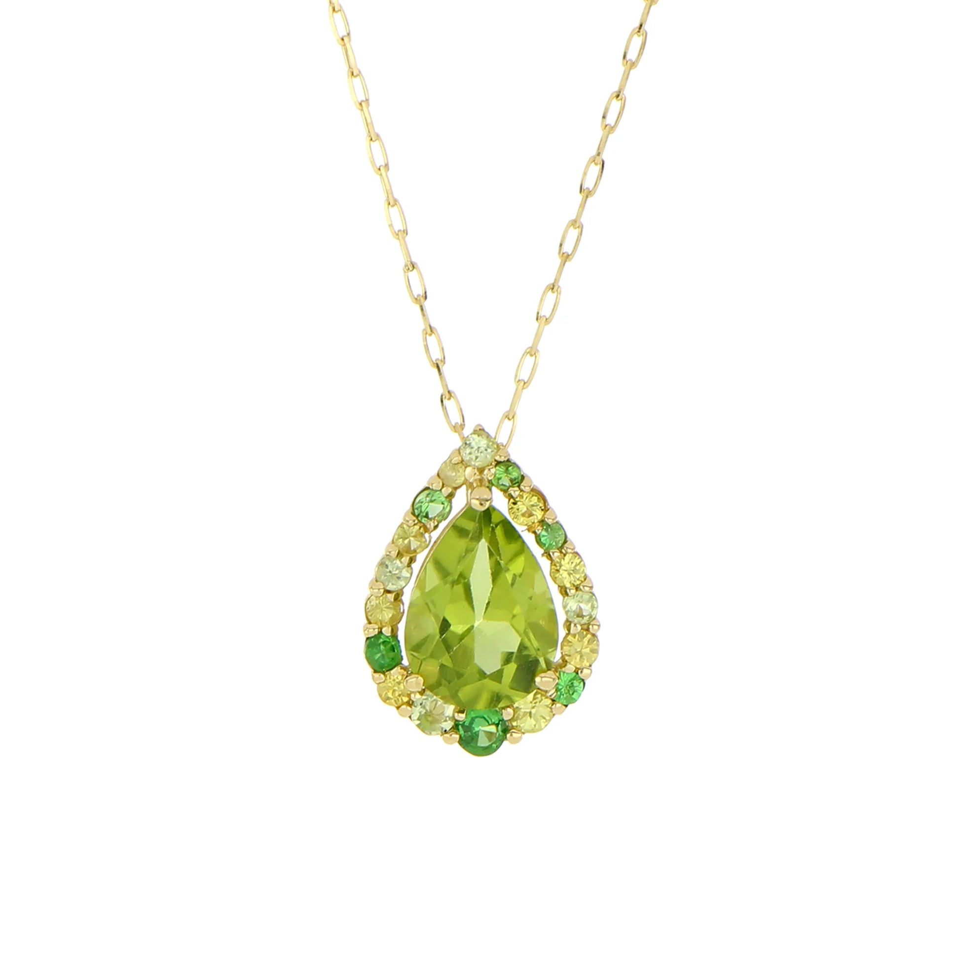 厳選/高品質】天然 ペリドット ネックレス 0.2ct 10金 YG 国内 厳選/高品質】天然 ペリドット ネックレス 0.2ct 10金 YG 国内
