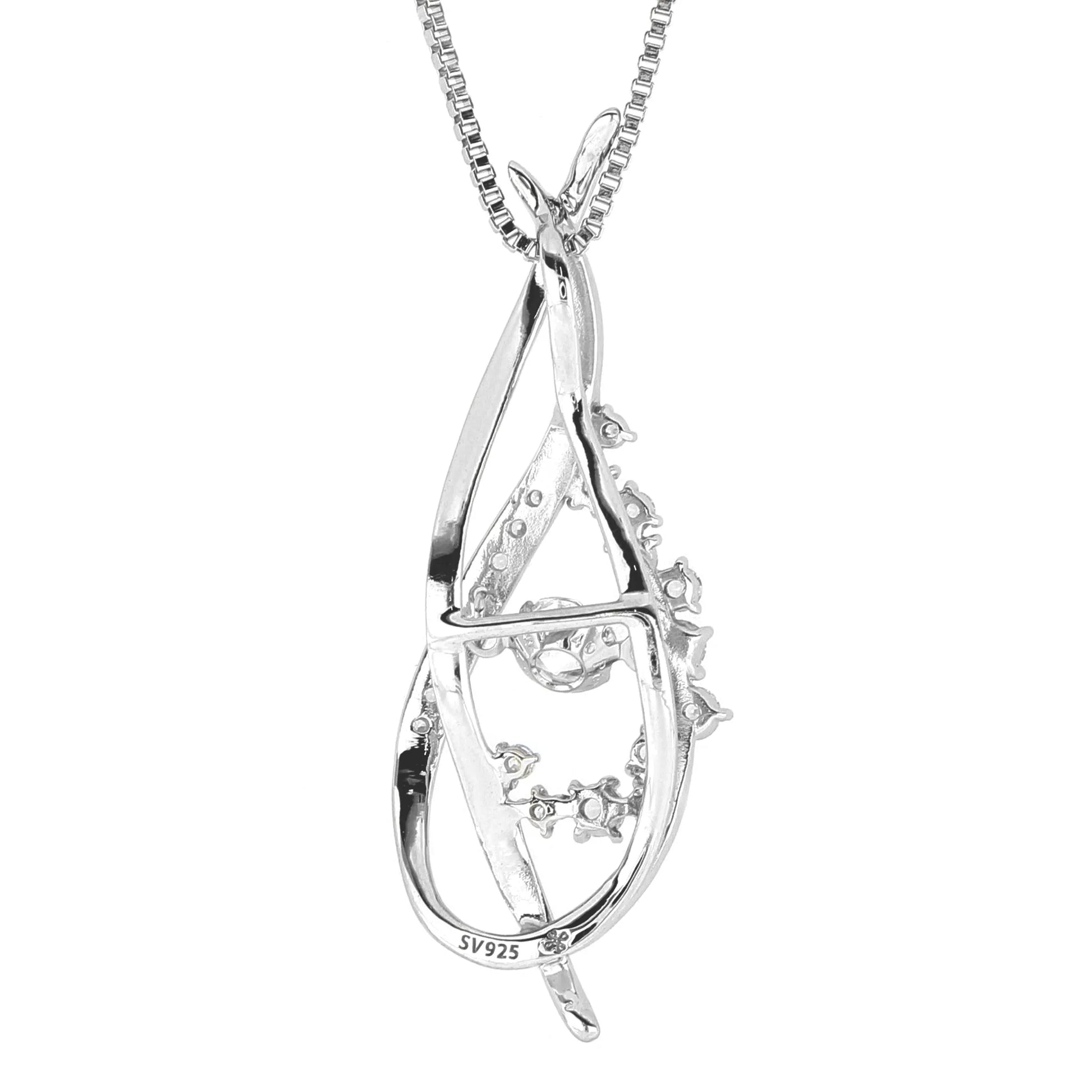 Crossfor公式】ダンシングストーン ネックレス SV925製 Gentian Crossfor公式】ダンシングストーン ネックレス SV925製 Gentian