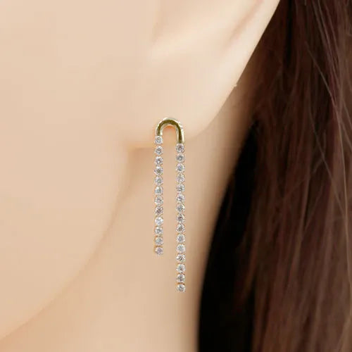 ☆MISSOMA☆テニス ビーズ ストーン ロング ドロップ イヤリング ☆MISSOMA☆テニス ビーズ ストーン ロング ドロップ イヤリング