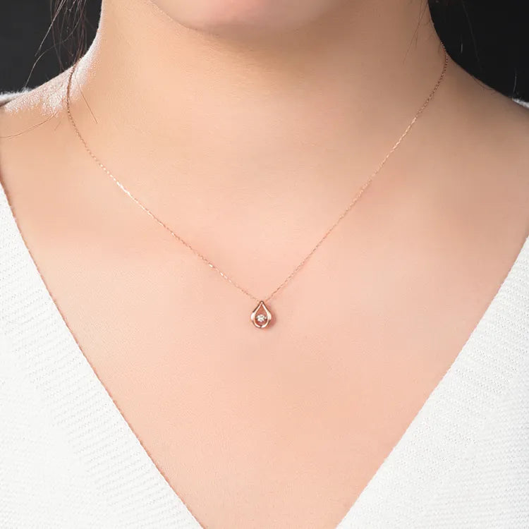 Pendant FJP -8464S -YG Sapphire x Diamond Smile K18YG