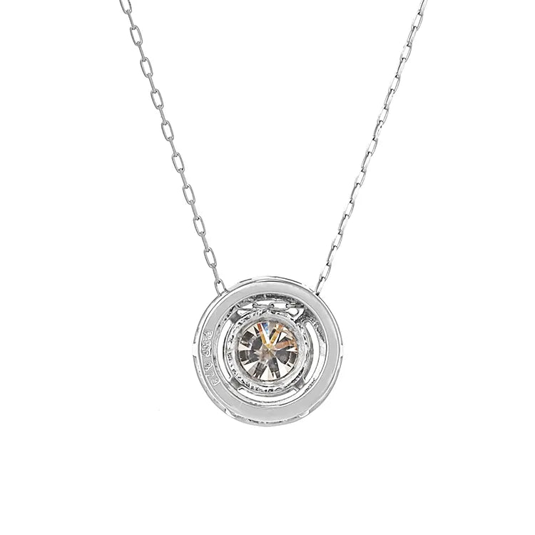 ネックレス ダイヤモンドtotal0.78ct 取り巻き Pt900製 FJP ネックレス ダイヤモンドtotal0.78ct 取り巻き Pt900製 FJP