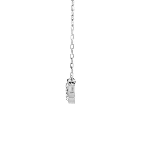 パーフェクトダイヤモンド　トータル0.04ct　ネックレス　ツイスト　Pt900製　ＦＪＰ－８６６５－ＰｔＢ　側面