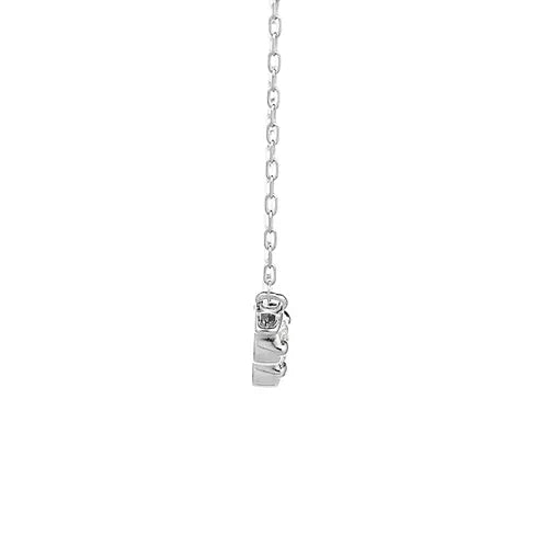 パーフェクトダイヤモンド　トータル0.04ct　ネックレス　ツイスト　Pt900製　ＦＪＰ－８６６５－ＰｔＢ　側面2