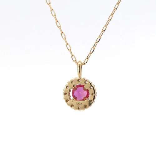 お問い合わせ先【Jewelry】K18 TASAKI ルビーダイヤペンダントネックレス 0.27ct 4.1g/kt07965ar