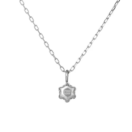 【鑑別書付き】ネックレス　ダイヤモンド0.084ct　キャットフィンガー　Pt900製　ＳＤＰ－０５４９－ＰｔＢ　背面