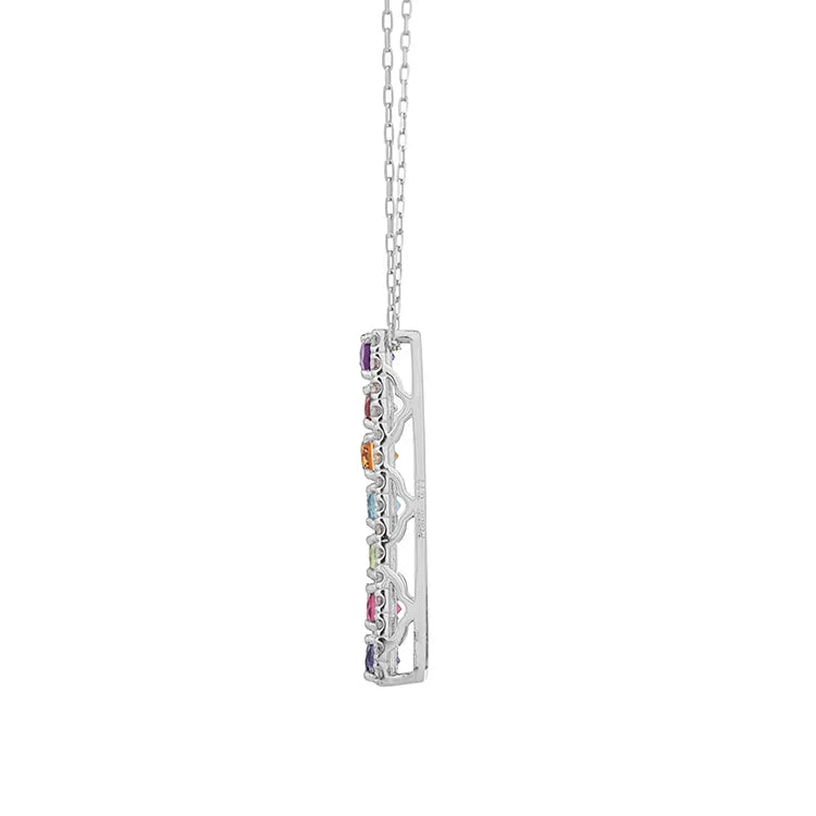 ネックレス　アミュレット　バー　ダイヤモンド0.11ct　Pt900製　ＦＪＰ－８５３７－Ｐｔ