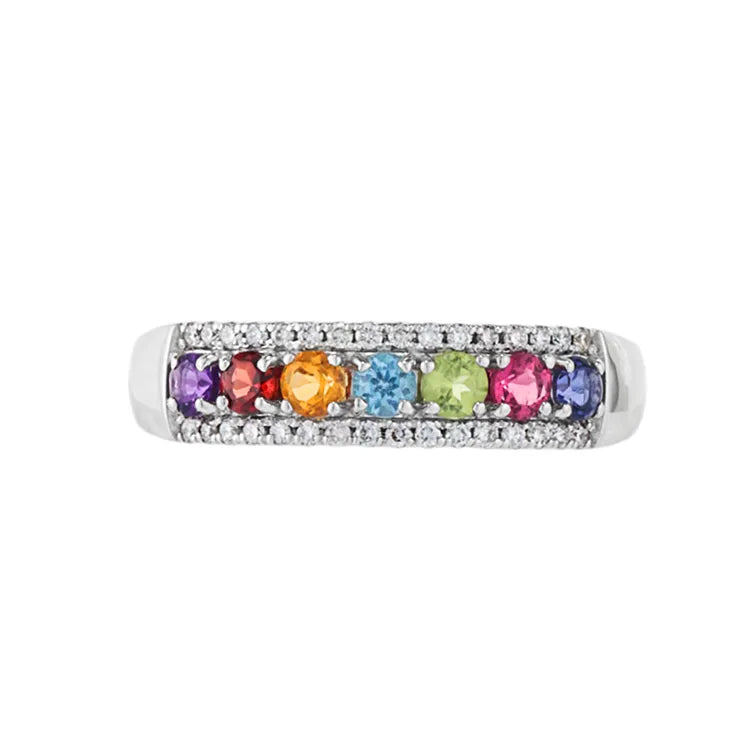 リング　アミュレット　エタニティー　ダイヤモンド0.13ct　Pt900製　ＦＪＲ－１２８１－Ｐｔ