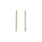 シルキータッチ　テニスチェーンピアス（22mm長）　ダイヤモンド0.15ct×2　K18YG製　ＴＥ－１０６１－ＹＧ