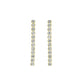 シルキータッチ　テニスチェーンピアス（25mm長）　ダイヤモンド0.25ct×2　K18YG製　ＴＥ－２０６９－ＹＧ