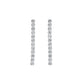 シルキータッチ　テニスチェーンピアス（25mm長）　ダイヤモンド0.25ct×2　Pt900製　ＴＥ－２０６９－Ｐｔ