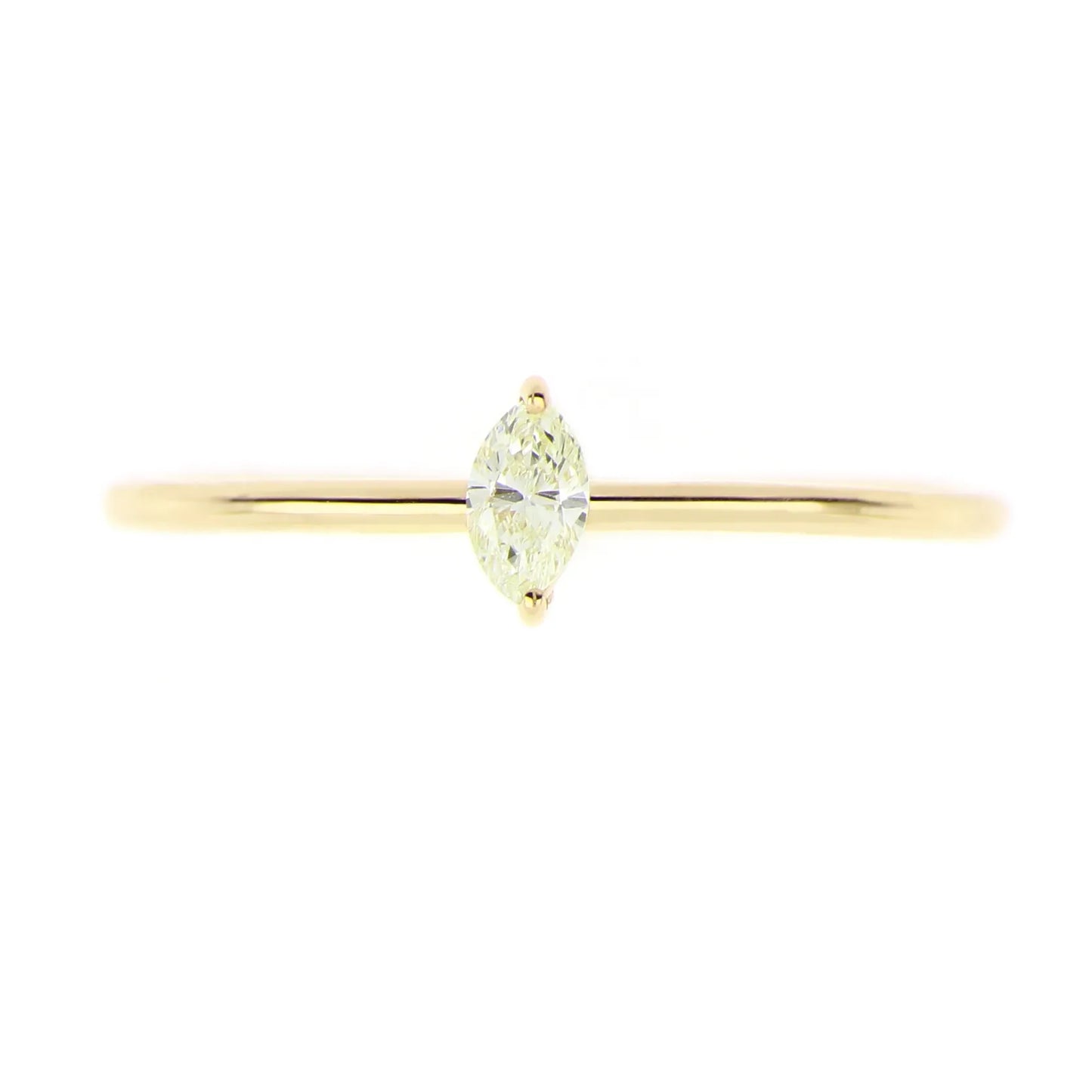 Ring FJR-1181-YG Natural Diamond Marquis