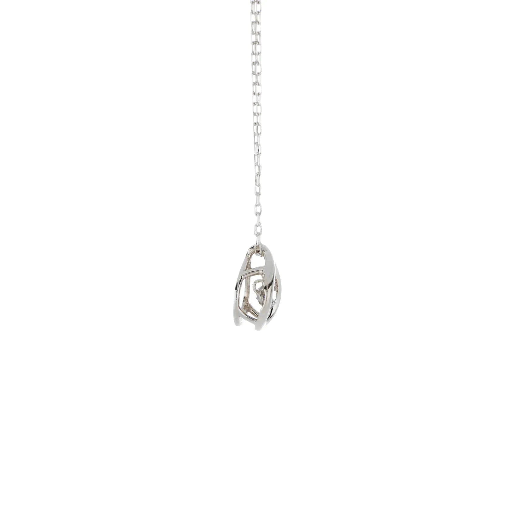 ネックレス（AD-0170S-W10/K10 white gold)　-sapphire-September　側面